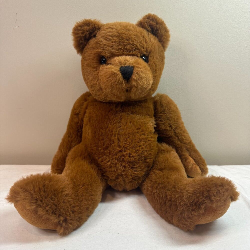Burton Teddy Bear Plush 12" Brown Stuffed Animal Toy Super Soft
